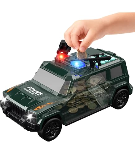 Amazon.com: Momibeni Car Piggy Bank for Kids, Electronic ATM Bank